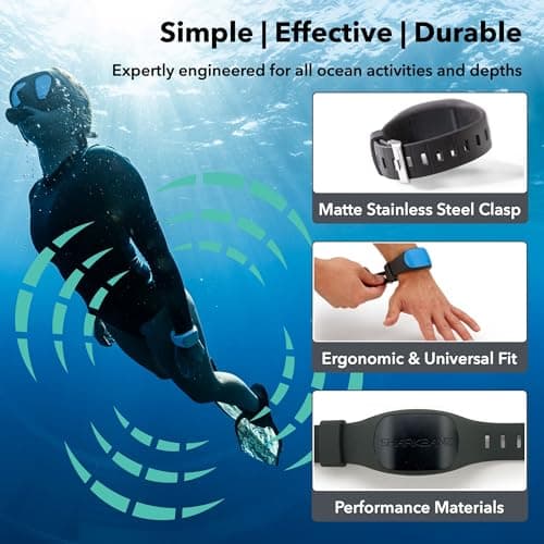 SHARKBANZ 2 - Magnetic Shark Deterrent Band for Swimming, Surfing, Diving, Snorkeling and All Ocean Sports - Thumbnail 6
