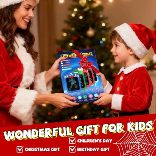 LCD Writing Tablet for Kids 10 Inch Iron Hero Drawing Board for Boys 3 4 5 6 7 Erasable Drawing Pad with Lanyard High Definition Color Doodle Board Travel Toy Birthday Gift for Toddler - Thumbnail 6