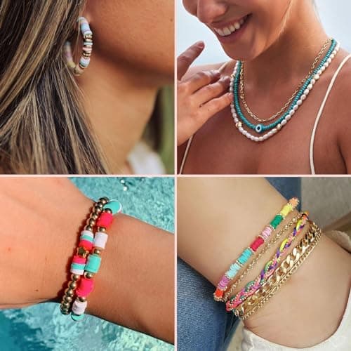Friendship Bracelet Making Kit 96 Colors, 900pcs Letter Beads, 100pcs Number Bead, Gold Silver Spacer Charms for Concert Bracelets Jewelry Craft - Thumbnail 6