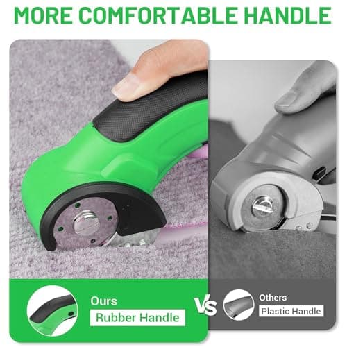 PHALANX 4V Cordless Electric Scissors – High-Speed Cutting for Unboxing & Leather Craft, 2000mAh Self-Sharpening Tool for DIYers - Thumbnail 5