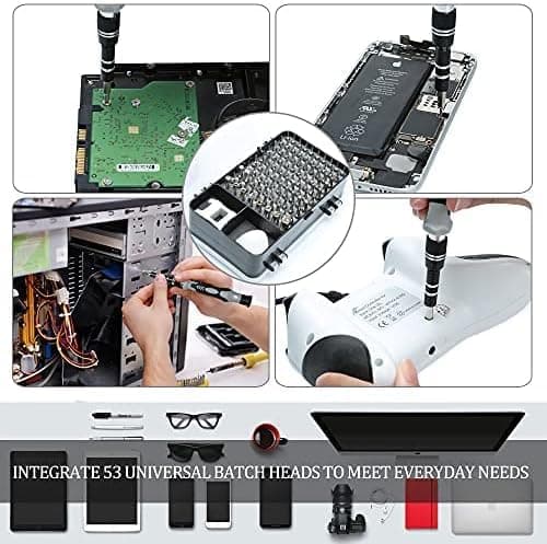 115-in-1 Precision Screwdriver Set - [Super Durable] Professional Magnetic Repair Tool Kit, Mini Screwdrivers for Phone, Computer, Laptop, MacBook, Watch, Eyeglasses, and Electronics (115) - Thumbnail 2