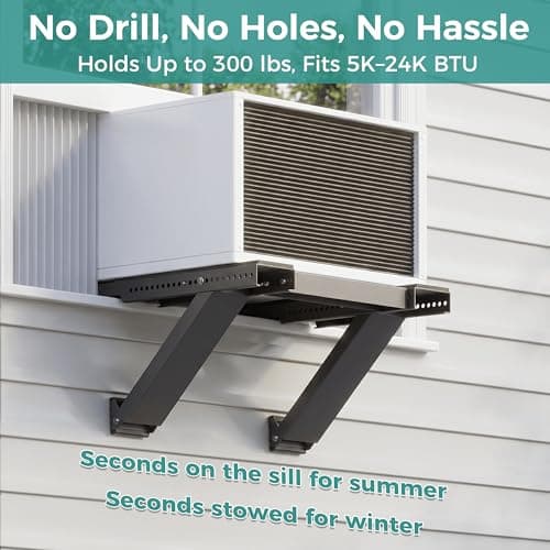 No-Drilling Window Air Conditioner Support Bracket, AC Holder Stand Mount - Thumbnail 2