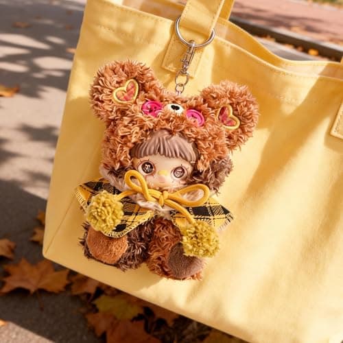 POP JOY Plush Blindbox Maymei Tiny Bear Cookie Series Mystery Stuffed Box Soft Vinyl Plush Figure with Outfit CuteGlass Tracking Eyes Collectible Kawaii Keychain Toy 3+ Single Box - Thumbnail 6