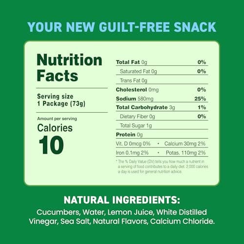 Freestyle Snacks Pickle Chip Snack Packs - Classic Dill - All Natural, Fresh-Packed Deli-Style Pickles - Non-GMO, Kosher, Gluten-Free, Low Calorie Snacks - 3.5 Ounce (6 Pack) - Thumbnail 2