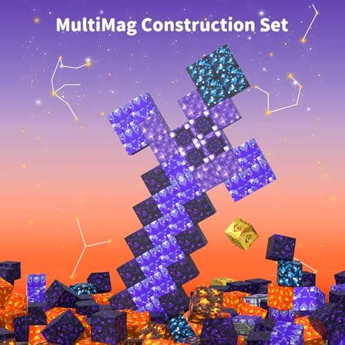 VNLINA Magnetic Blocks Building Toys - 108PCS Magnet Building Block Set Construction Cubes STEM Sensory Stacking Kids Toy for Age 3-5, 4-8, 8-12 - Thumbnail 2