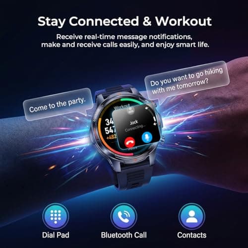 lipaux Smart Watch for Women, 1.7in AMOLED Ultra-Clear 110+ Sport Modes Smartwatch, Fitness Tracker with Heart Rate/Sleep/SpO2 Monitor, IP68 Waterproof, Answer/Make Call for Android and iPhones - Thumbnail 6