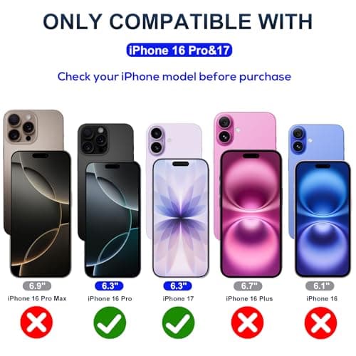 JESOHO Screen Protector for iPhone 16 pro/17, Blue Light Blocking, Anti-Reflective Shatterproof HD Tempered Glass with Easy Installation Tray,Touch Sensitive 9H Anti-Scratch,2 Pack - Thumbnail 2