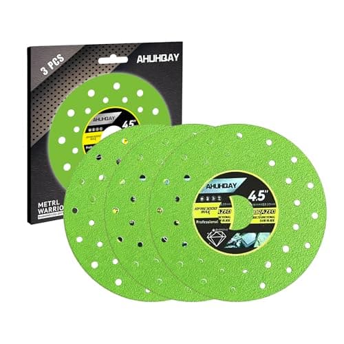 AHUHQAY 4.5" (115mm) Ultra Thin 0.05" Diamond Tile Saw Blade, 7/8" Arbor Dry Wet Cutting Disc Wheel for Angle Grinder, Cut Ceramic Porcelain Tile Marble Glass Granite