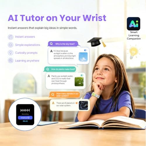 LAGENIO K9 Smart Watch for Kids with GPS Tracker, AI Voice & Video Call,1.78" AMOLED, 4G Smartwatch with SOS, Parental Controls, School Mode, IP68 Waterproof Kids Smartwatch for Teens Ages 3 and Up - Thumbnail 2