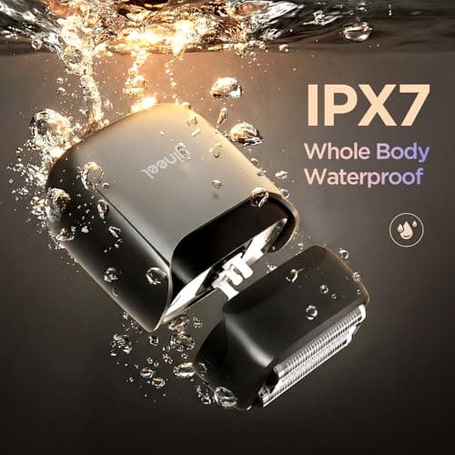 Yineel VT100 Electric Foil Shaver for Men, Pocket-Sized with Case, Sleek Portable Mini Electric Razor, 90mins Runtime, 3 Floating Blades, Travel-Friendly, IPX7 Waterproof, Gifts for Men - Thumbnail 4