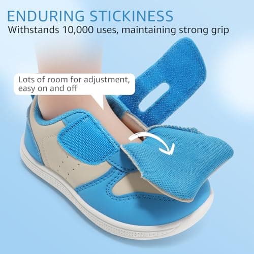 STQ KIDS Toddler Shoes Boys Wide Toe Box Barefoot Shoes Lightweight Girls Sneakers Zero Drop Preschool Kids First Walking Running Tennis Shoe Daycare School Blue Toddler Size 5 - Thumbnail 6