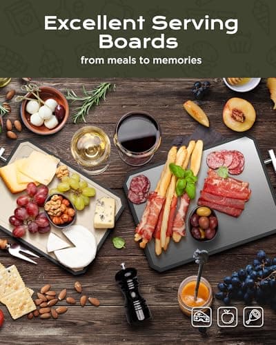 EXTRA LARGE Stainless Steel Cutting Board Set of 3 for kitchen - Thumbnail 2