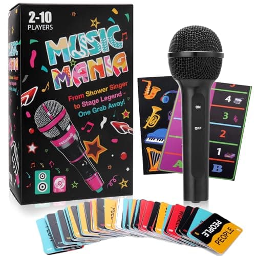 Mity rain Music Party Games - Fast-Paced Music Trivia Card Games for 2-10 Players | Fun Family Games & Adult Card Games with Lyrics ChallengePerfect for Game Night & Music Lovers! - Image 1