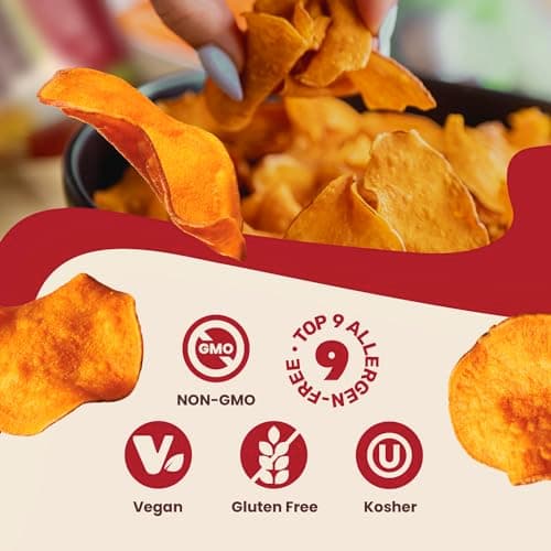 Jackson’s Sweet Potato Kettle Chips Avocado Oil Variety Pack made with Premium Oils (1.5 oz, Pack of 18) Sea Salt, Ranch, and BBQ Flavors - Allergen-friendly, Gluten Free, Vegan - Thumbnail 4