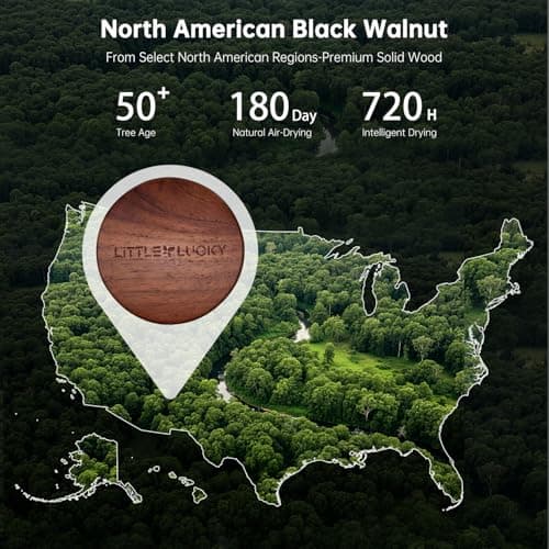 Littlelucky Car Air Freshener, 2 PCS North America Walnut Wood, Car Air Freshener Vent Clip for Hidden Air Vent etc, 4 PCS Scent Refills, 2 Natural Plant Extract Fragrance Long-lasting for 120 Days - Thumbnail 4