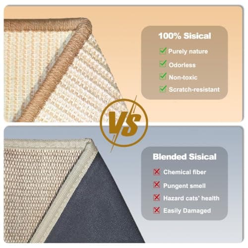 HLSMKJ Sisal Cat Scratcher Toy, Natu sisal cat Scratching pad, Ball Track Wooden Interactive Cat Toy Ball, Catnip Ball, for Cats Chasing, Hunting, Mental Physical Exercise Puzzle - Thumbnail 4