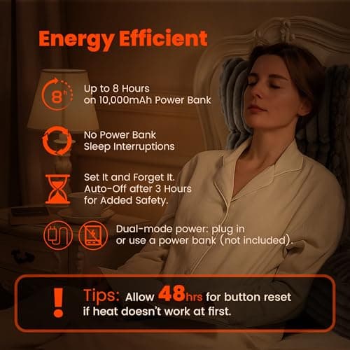 Amélie Home Heated Faux Fur Reading Pillow with Pocket - 3-Temperature Backrest for Sitting in Bed, USB-Powered(No Power Bank Included) Warming (113°F 131°F), 3H Auto Shutoff, Grey, 26 Inches - Thumbnail 2