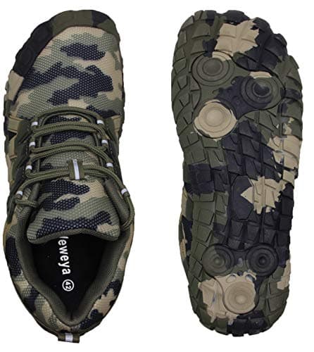 Weweya Womens Running Shoes Wide Cross Training Zero Drop Gym Treadmill Female Workout Bike Minimalist Barefoot Sneakers Boxing Kickboxing Camouflage US Size 10 - Thumbnail 5