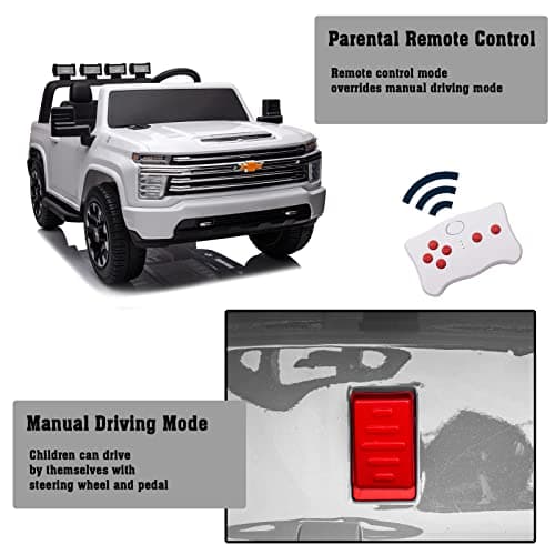 24V Ride on Toys for Kids,2 Seater Ride on Car for Kids Remote Control Kids Electric Cars Kids Driving Car with Bluetooth, Power of Wheel Car for Kids Truck for All Types of Road - Thumbnail 3