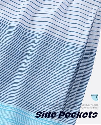 CoozySphere Mens Swim Trunks with Mesh Lining Quick Dry Bathing Suits for Men Swimwear Board Shorts 7 Inch XXL - Thumbnail 6