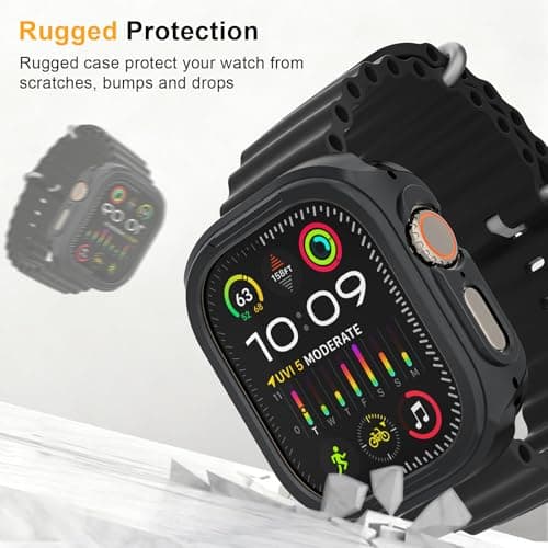 SDOCEBF Aluminum Shockproof Bumper for Apple Watch Ultra 3/2/1 49mm - Thumbnail 3