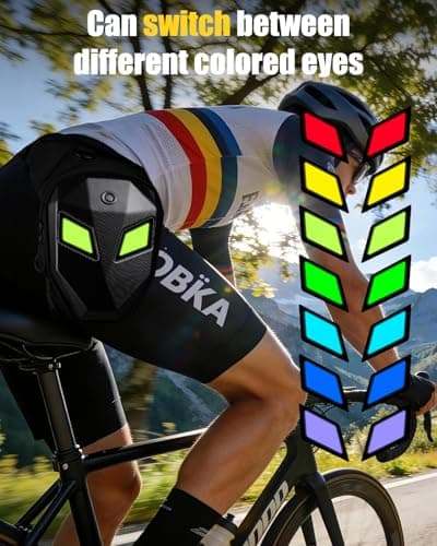 Untrxr Devil's Eyes Motorcycle Leg Bag for Men & Women,Drop Thigh Bag with Removable Leg Straps,Hard Shell for Cycling、Running、Outdoors Sports,with Multiple Pockets(Power Bank Not Included) - Thumbnail 6