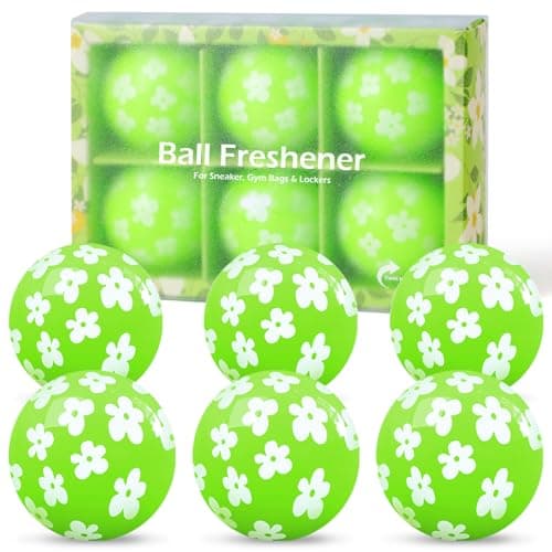 SCENTORINI Shoe Deodorizer Balls, Fresh Jasmine Scent * 6, Sneaker Deodorizer Balls Odor Eliminator, Long Lasting Shoe Fresheners for Smell Boots, Locker Gym Bag, Drawers, Small Spaces - Image 1