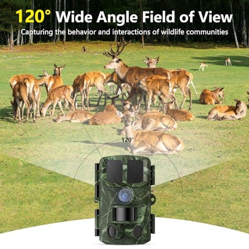 BoxLegend Trail Camera WiFi 4K 48MP with 64GB Memory Card Game Cameras with Night Vision Motion Activated Waterproof Trigger Speed Wide Angle for Outdoor and Backyard - Thumbnail 6