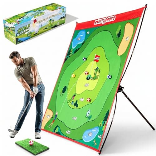MerryMove Golf Chipping Game Set: Portable Indoor & Outdoor Sticky Golf Games Fun, Family Backyard Yard Golf Target Game Set (Golf Club Not Included) - Image 1