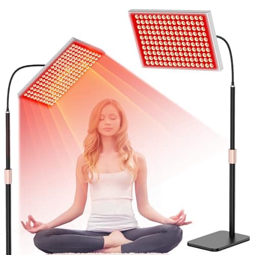 Red Light Therapy for Body and Face, Infrared Light Therapy Lamp 660nm Red Light and 850nm NIR LED Panel Light with Adjustable Stand, Infrared Redlight Therapy Device for Body Use at Home/Office/Gym - Image 1