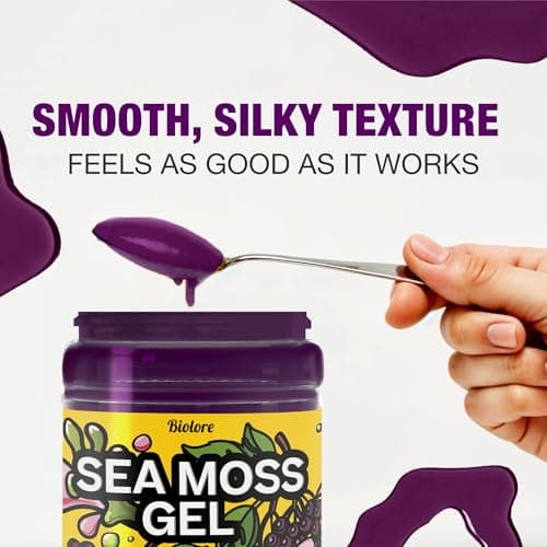 Biolore Elderberry Sea Moss Gel 8oz – Wildcrafted Seamoss, No Added Sugar, Vegan, Made in USA – Elderberry Sea Moss Jam & Superfood Spread - Thumbnail 6