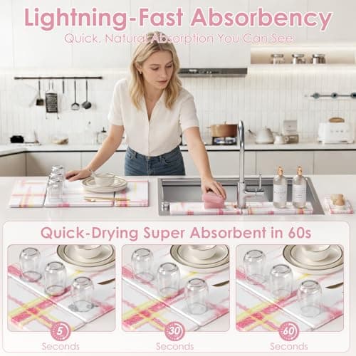 3 PCS Large Stone Dish Drying Mat for Kitchen Counter -24"x16" Absorbent Diatomaceous Earth Mat with Stone Faucet Mat & Soap Tray - Quick Dry, Collapsible, Non-Slip Countertop Organizer - Thumbnail 2