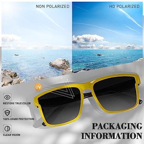KAPVOE Polarized Sunglasses Men Women UV400 Protection Sport Glasses Driving Fishing Cycling Beach Golf Running - K116 - Thumbnail 5
