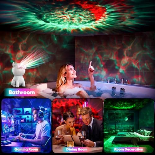 Pedica Galaxy Projector for Bedroom, Night Light for Kids, Nebula Ceiling Galaxy Light Projector with Timer and Remote, Gifts for Birthday, Christmas (Oval) - Thumbnail 6