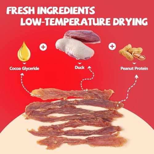 PawFuel Dog Treats Duck Jerky Made of Real Duck Breast Meat, Rich in Taurine High Protein Low in Fat. Suitable Small Or Medium,Large Dogs Training Rewards. Each Pack 14.11 Ounces. - Thumbnail 3