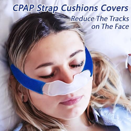 4-Pack CPAP Strap Covers - Breathable CPAP Pads for Most CPAP Headgear Straps Can Reduce the Tracks on the Face by CPAP Strap Cushions Pads Made of Soft Fabric - Thumbnail 2