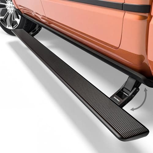 WOLFBOX Power Running Boards for Dodge RAM 1500 Crew CAB 2019-2026, Automatic Electric Retractable Side Steps with LED Lights, Plug-N-Play Waterproof Motor - Image 1