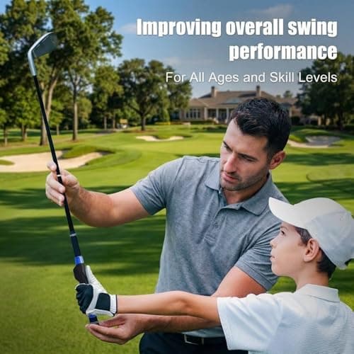Golf Grip Trainer,Golf Club Grip Right Hand Trainer swing training for Improved Hand Positioning Improve Swing Consistency (Black) - Thumbnail 4