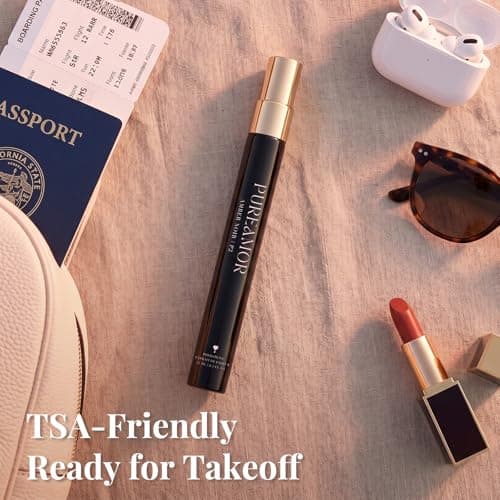 PUREAMOR Pheromone Perfume for Women, Amber Noir Eau de Parfum – Bold Gourmand Scent with Roasted Coffee, Amber & Vanilla, Long Lasting Fragrance, 0.4 oz / 12 ml Travel Size - Thumbnail 2