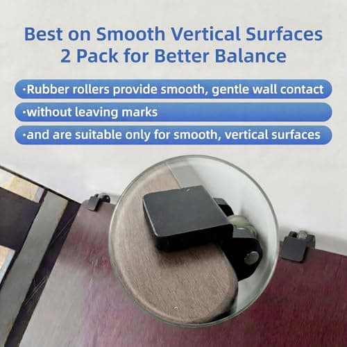 Onucha Standing Desk Anti Wobble Stabilizer Clamp 2 Pack, Helps Reduce Standing Desk Wobble, No-Drill Desktop Clamp with Rubber Roller for 1 Inch Desk Tops (Fits 0.5"–1.2") - Thumbnail 5