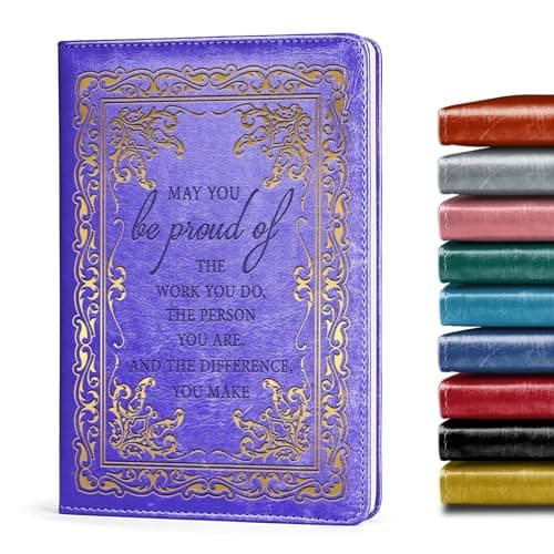 LBWCER Purple Journal for Women,Notebooks for School,May you be proud of the work you do, Social Worker Notebook,Travel Journal (May purple) - Image 1