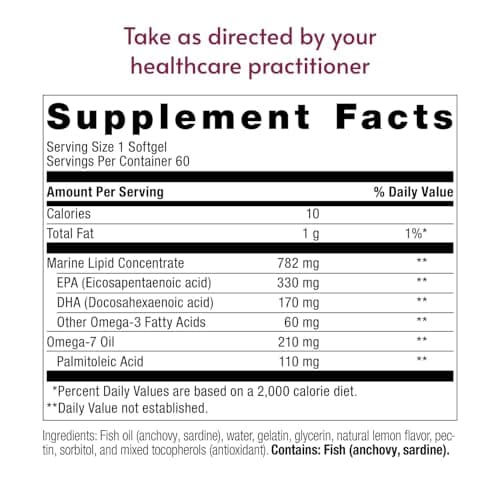 Bariatric Advantage OmegaVanta 10 - Omega Fish Oil - Enriched EPA & DHA - Enteric Softgel Design - Supports Heart Health* - Natural Lemon Flavor - 60 Count - Thumbnail 4