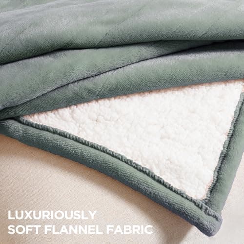 Templewet Heated Blanket Electric Throw 50" x 60" -Heated Throw Blanket with 4 Heating Levels & 3 Hours Auto Off,Machine Washable,ETL & FCC Certification(Lake Green) - Thumbnail 5
