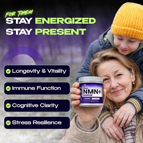 NMN Supplement with NAD+ and Resveratrol - 10,000MG Extra Strength | NMNH Alternative | NAD Liposomal Supplements for Men and Women - Supports Cellular Energy | 90 Capsules, 3 Months Supply - Thumbnail 6