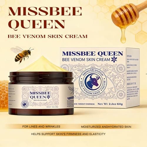 Bee Venom Skin Treatment Cream | Bee Venom Cream for Skin | Anti-Aging Cream | Wrinkles & Fine Lines | Oily & Sensitive & Dry Skin & Body | Day Cream | 2.1 oz / 60g - Thumbnail 6