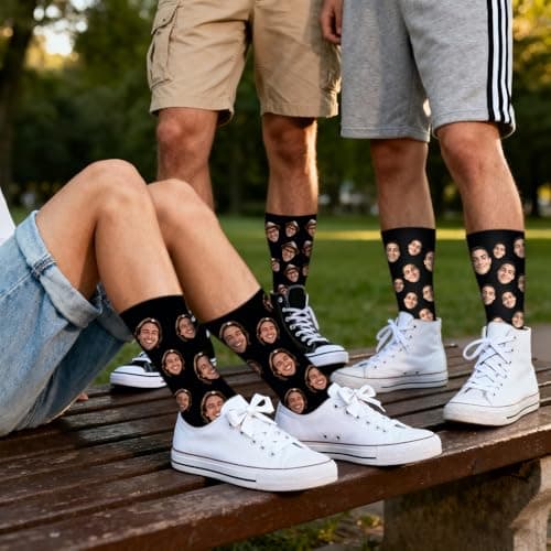 NYLGOXITK Crazy prank socks - personalized funny expression socks. They can be used as gifts for boyfriends/girlfriends, or as gifts for friends and relatives. - Thumbnail 5