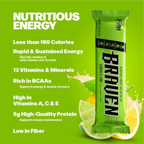 Braven Bar Assorted Energy Bars Variety Pack (1.59 oz, Pack of 10) – Energy Snacks with 5g Protein, and 13 Vitamins & Minerals – Energy Chews Alternative & Protein Snack - Gluten Free, Allergen-friendly snacks - Thumbnail 3