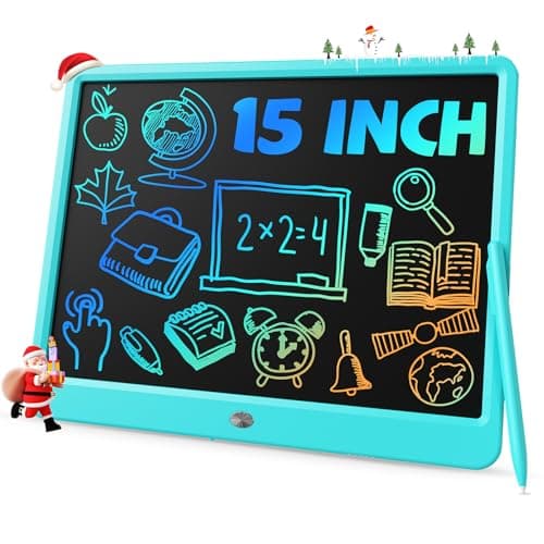 TEKFUN LCD Writing Tablet for Kids, Teen Girl Boy Gifts Ideas, Educational Toys for Boys 8 7 6 5 4 3 Year Old, Drawing Board for Kids Adults (15in Blue) - Image 1