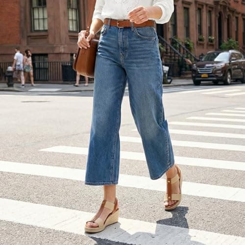 Athlefit Espadrille Wedge Sandals for Women Platform Comfortable Dressy Casual Open Toe Elastic Strap Brown Sandals with Arch Support for Summer Walking Size 7 - Thumbnail 2