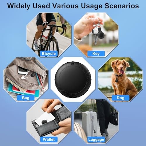 GPS Tracker for Vehicles with Magnetic Case Work with Find My (iOS Only)-No Monthly Fee Subscription No SIM Card Required, Waterproof,Real-Time GPS Tracking Devices or Cars, Trucks, Anti-Theft(Black) - Thumbnail 3